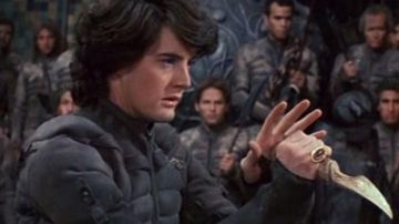 The knife Paul Atréides / Usul / Muad'Dib (Kyle MacLachlan) in Dune