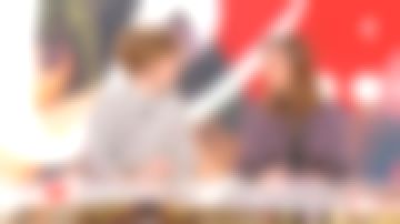 The printed dress of Paola Puerari in I love you's etc 28/11/2017