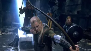 Les couteaux elfiques de Legolas (Orlando Bloom) dans Le Seigneur des Anneaux La Communauté de l'Anneau