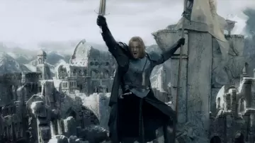 The flag of Boromir (Sean Bean) in the Lord of The Rings