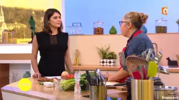 El vestido negro de Sonia Chironi en Les témoins d'Outre-mer del 30/11/2017