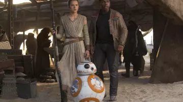 Les bottines Po-Zu de Finn (John Boyega) dans Star Wars : The Force Awakens