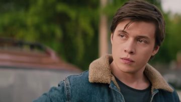 Denim Sherpa Jacket worn by Simon Spier (Nick Robinson) as seen in Love, Simon
