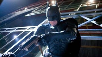 The Grapnel Gun Batman/Bruce Wayne (Christian Bale) in The Dark Knight