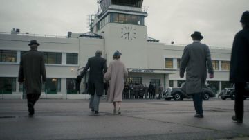 The airport Art Deco Shoreham to Brighton in The Crown S01E09