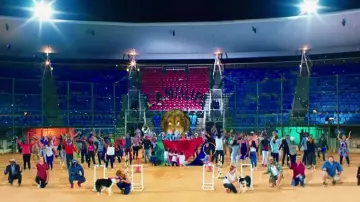 The Turfhall Stadium in Cape Town, South Africa, in the clip I love you of Vianney