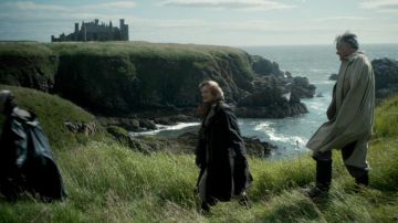 The Slains Castle in Aberdeen in Scotland in The Crown S01E08