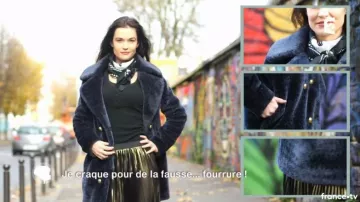 El abrigo efecto piel recomendado por Sophie Brafman en el programa C'est au del 07/12/2017