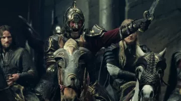 Espada Herugrim de Theoden (Bernard Hill) como se ve en El Señor de los Anillos: Las Dos Torres