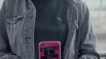 The Lacoste t-shirt black as seen in the clip Damage of Bigflo & Oli