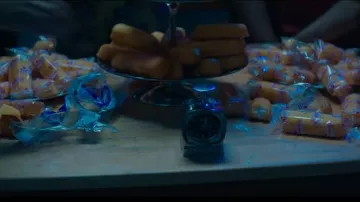 The cake and Hostess Twinkies in the clip Find me Marshmello