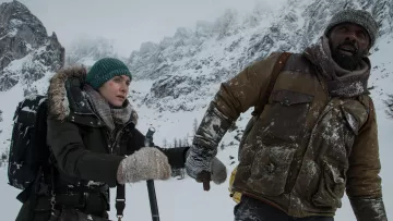 Brown Coat / Parka worn by Dr Ben Bass (Idris Elba) as seen in The Mountain Between Us