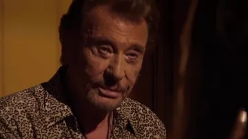 The shirt leopard seventies of Johnny Hallyday in Each his life