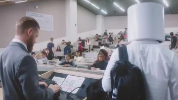 The periodic table of elements in black and white in the clip Blocks of Marshmello