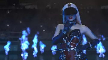 Las gafas de sol de Nicki Minaj en el video musical Swish swish de Katy Perry