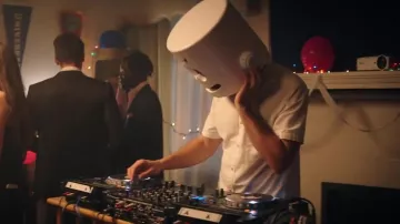 The projector white point in the clip Find Me Marshmello