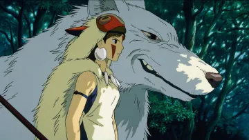 La réplica de la máscara de la princesa Mononoke en Princess Mononoke