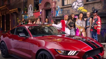 The Ford Mustang Shelby GT350R in the clip Power of Little Mix