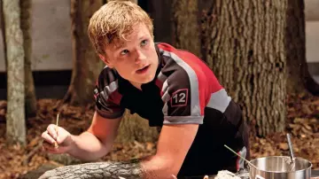 The jersey of training of District 12, Peeta Mellark (Josh Hutcherson) in the Hunger Games