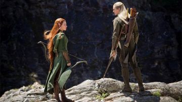 El arco y la flecha de Tauriel (Evangeline Lilly) en El Hobbit: La desolación de Smaug