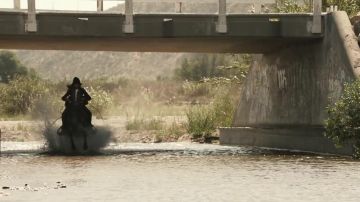 The Santa Clara River in California in the clip Wake Me Up of Avicii