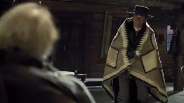 Manta de lana del sheriff Chris Mannix (Walton Goggins) en The Hateful Eight