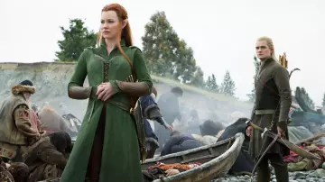 Elven costume worn by Tauriel (Evangeline Lilly) in The Hobbit: The Battle of the Five Armies