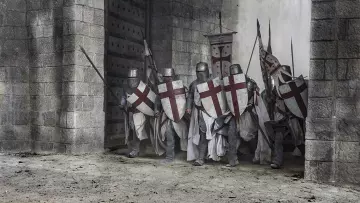 Templar knight shield as seen in Knightfall season 1