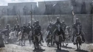 Templar crusader helmet in Knightfall