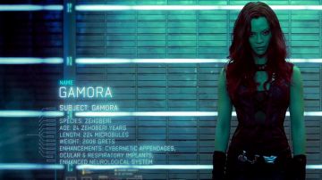 Leather Vest worn by Gamora (Zoey Saldana) as seen in Guardians of the Galaxy vol.1