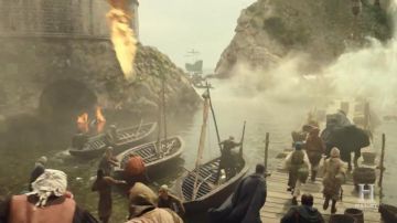 La plage Bokar du port ouest de Dubronik depuis laquelle les Templiers fuient Acre dans Knightfall