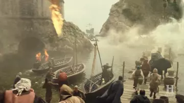 La plage Bokar du port ouest de Dubronik depuis laquelle les Templiers fuient Acre dans Knightfall