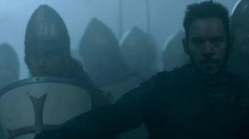 The shields of the knights Templar in season 5 of Vikings