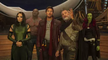 Leather coat worn by Gamora (Zoe Saldana) as seen in Guardians of The Galaxy Vol.2