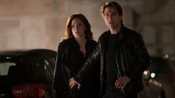Veste en Cuir noir porté par Ethan Hunt (Tom Cruise dans Mission: Impossible - Voyous de la Nation