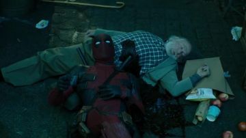 The rod in the wood that is visible when Wade Wilson (Ryan Reynolds) is lying in Deadpool 2