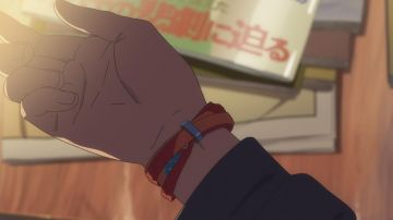 The replica of the bracelet, braided Itomori in Your Name. (Kimi no Na Wa)