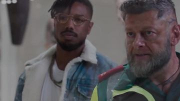 The glasses of Eric Killmonger (Michael B. Jordan) in a Black Panther