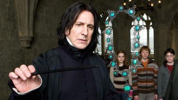 La varita mágica de Severus Snape (Alan Rickman) en Harry Potter y el misterio del príncipe