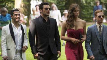 Gafas de sol de aviador Randolph Engineering de Ruben (Kev Adams) en Gangsterdam