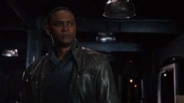 Chaqueta de cuero usada por John Diggle / Spartan (David Ramsey) como se ve en Arrow S04E20