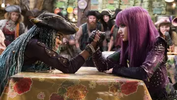 Leather Purple Jacket worn by Mal (Dove Cameron) as seen in Descendants 2
