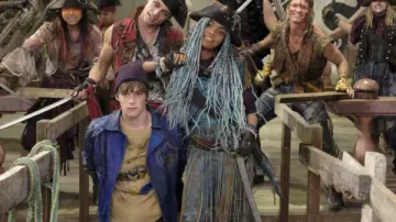 Blue Leather Jacket worn by King Ben (Mitchell Hope) as seen in Descendants 2