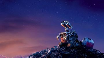 Réplica de felpa de Wall-E en Wall-E