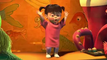 The replica plush of Boo in Monsters & Cie