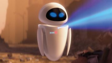 Réplica de felpa de Eve en Wall-E