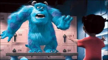 The replica plush of Sully in Monsters & Company