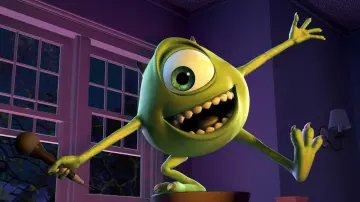 The replica plush Bob Razowski in Monster & Company