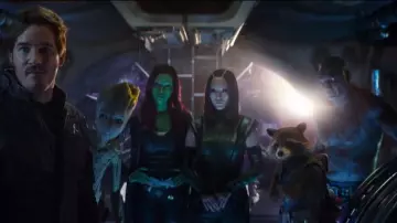 Les ta­touages tem­po­raires de Drax le Dres­truc­teur (Dave Bau­tista) dans Avengers : Infinity War