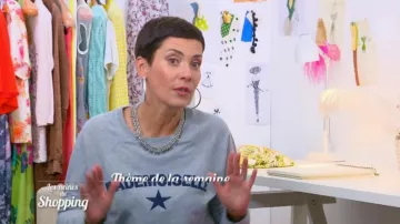 La sudadera miss de Cristina Cordula en Las Reinas de las Compras del 08/01/2018